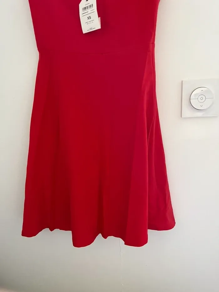Robe débardeur rouge patineuse - photo numéro 3