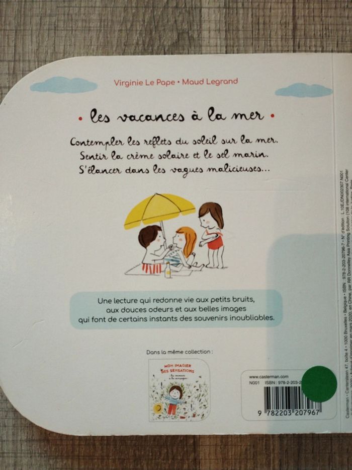 Livre "Mon imagier des sensations - Les vacances à la mer" - photo numéro 3