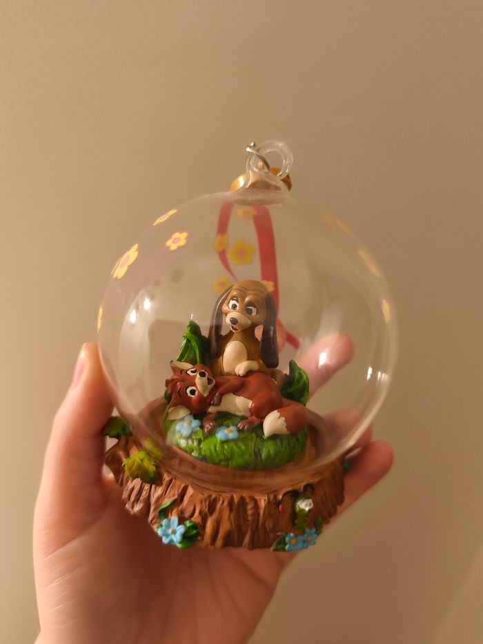 Ornement figurine rox rouky Disney