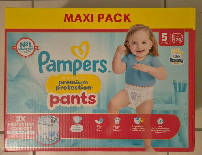 Couches pampers prenium protection pants T5