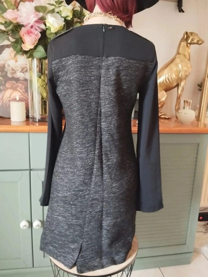 🌹Robe Bi-Matière Laine & Lin IKKS T38/40🌹 - photo numéro 8
