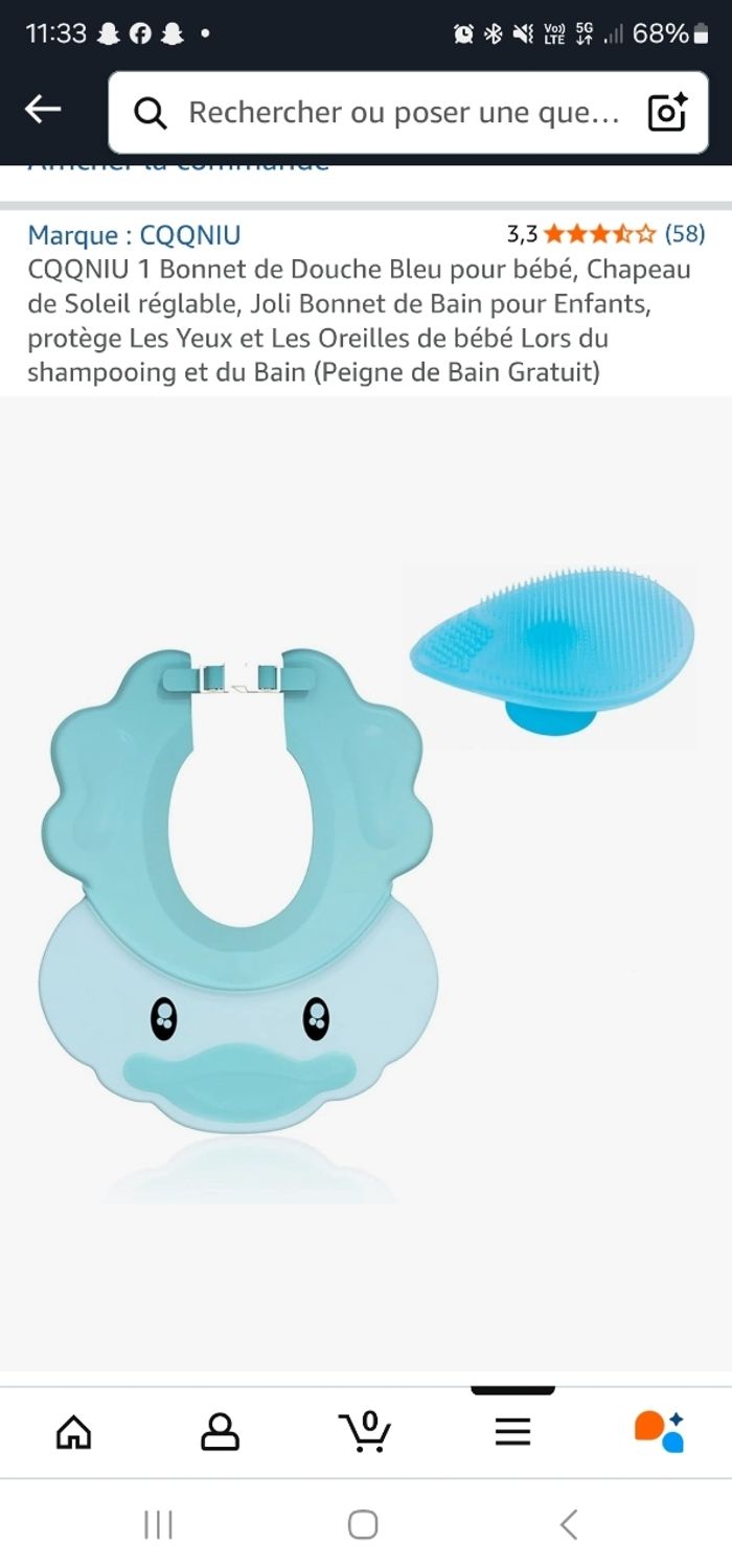 Bonnet de  douche - photo numéro 4