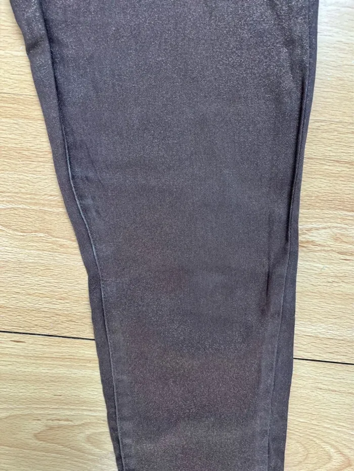 Pantalon marron pailleté - photo numéro 5