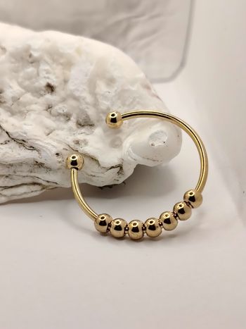 Bague anti-stress tournante en acier inoxydable – Unisexe, élégante et durable 💍