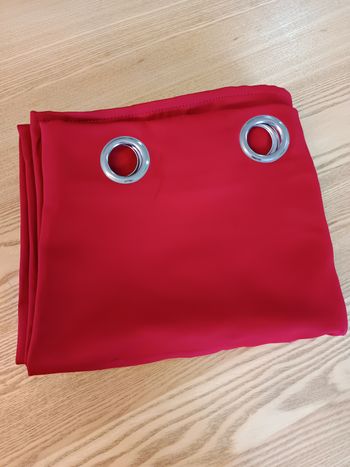 Rideau rouge épais 135/240cm