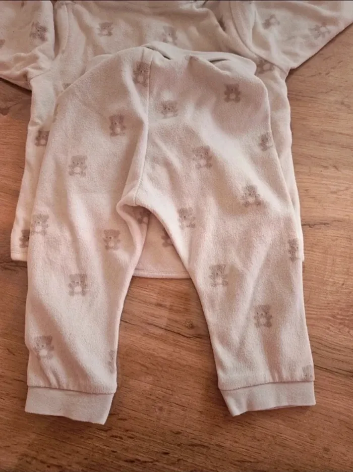 Ensemble polaire bébé garçon 6/9 mois h&m - photo numéro 2