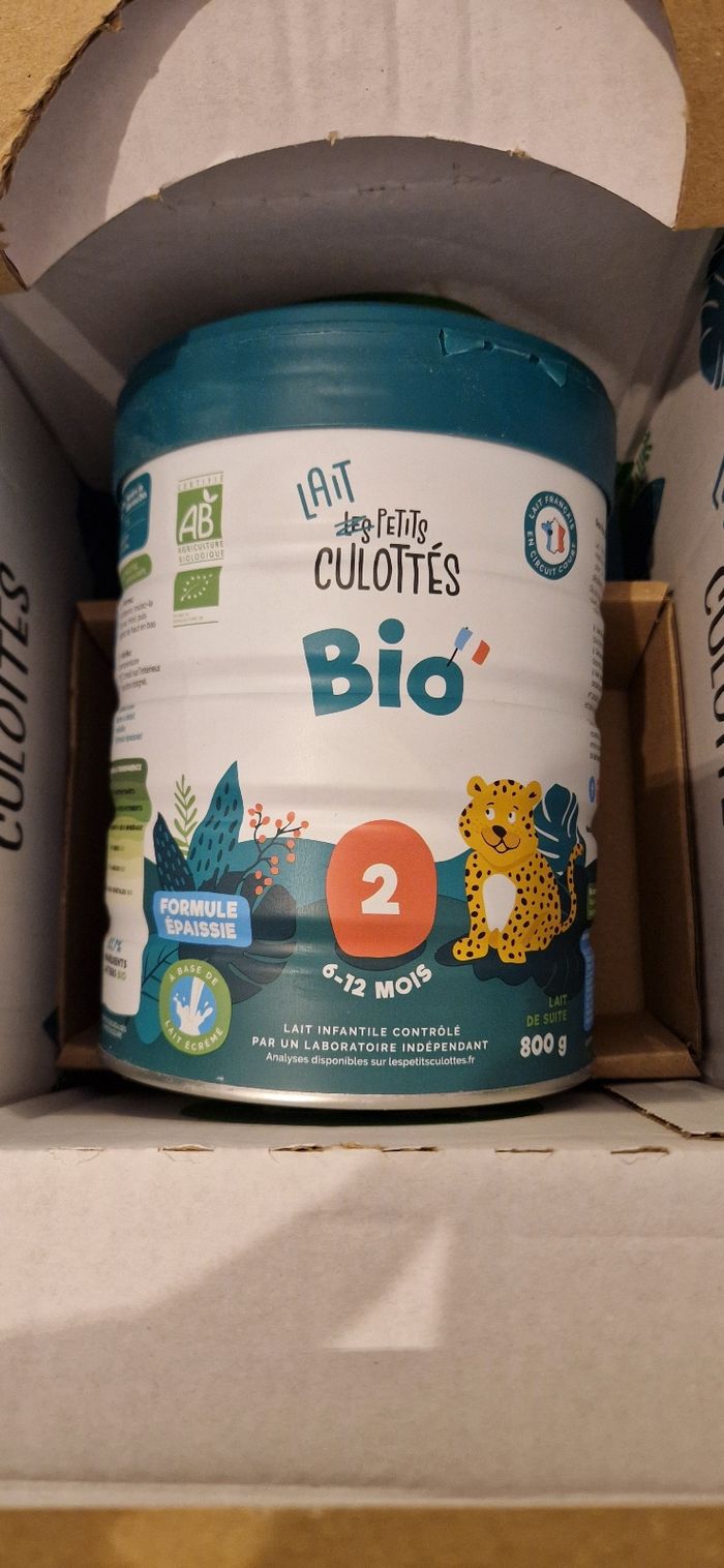 Lait formule épaissie 2eme âge