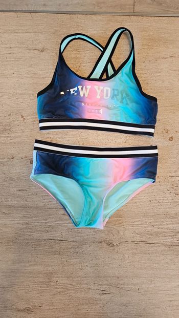 Bikini fille, style brassière, coloré, H&M, taille 12 à 14 ans