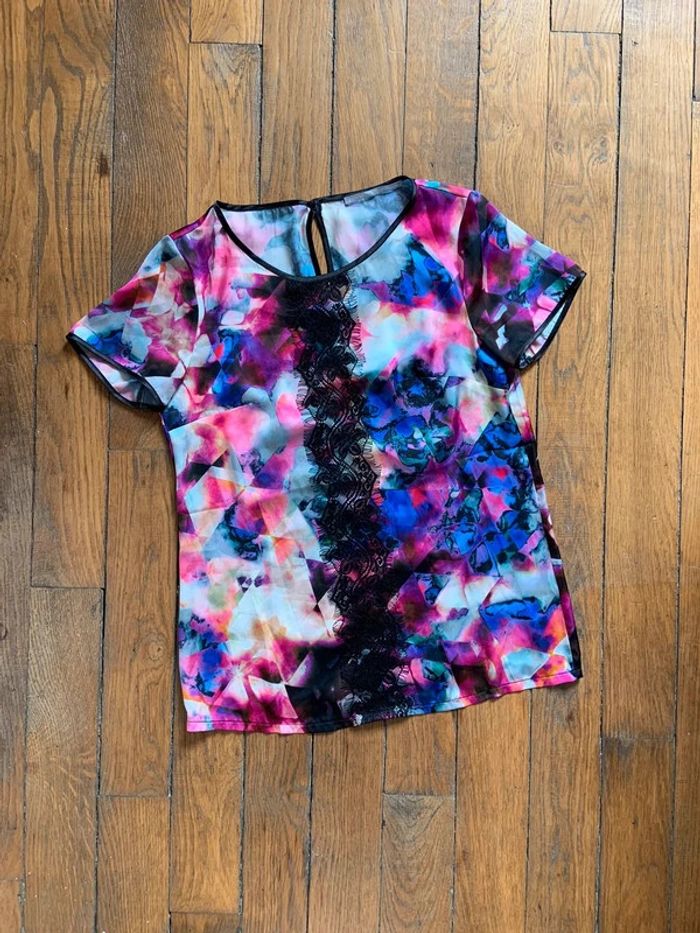 Blouse colorés les 3 suisses taille s 36 - photo numéro 2