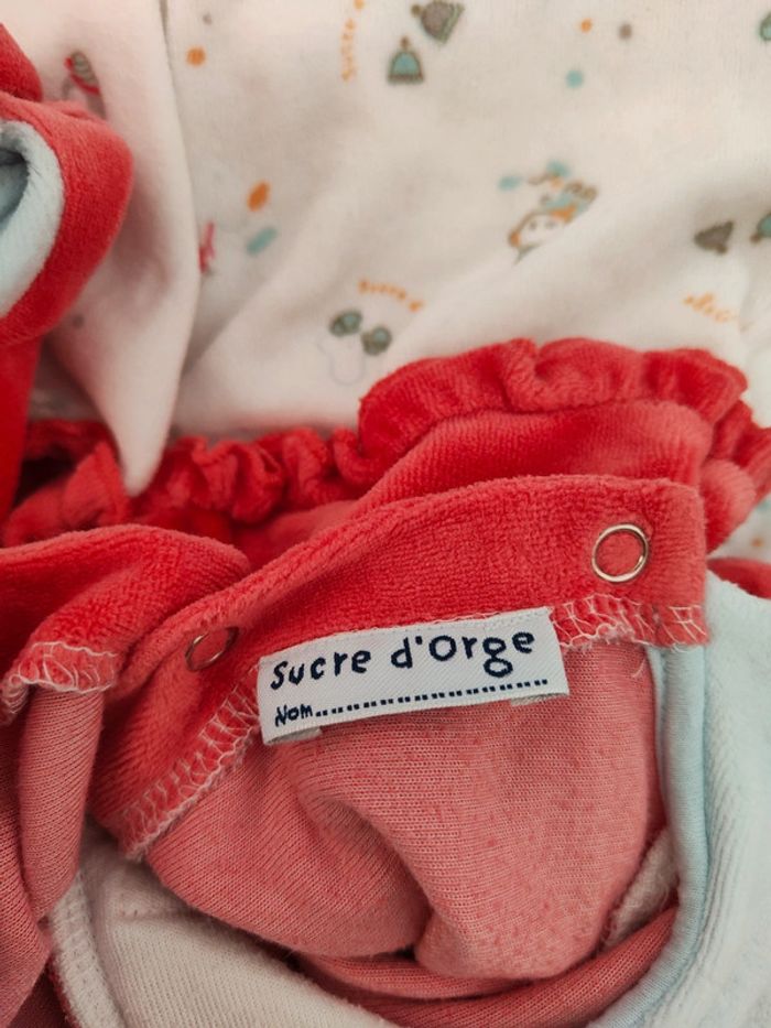 Lot de 2 grenouillères sans pied 3 mois - photo numéro 3