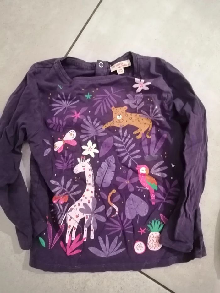 Lot 2 t shirts Manches longues 6ans DPAM - photo numéro 2