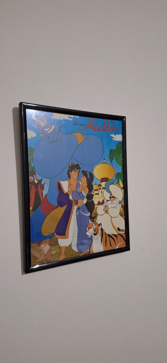 Joli cadre Aladdin – Déco Disney – En bon état - photo numéro 2