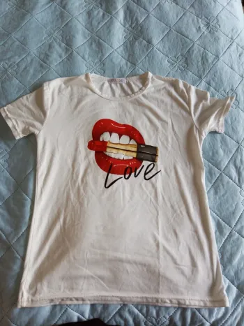 Maillot blanc love 36