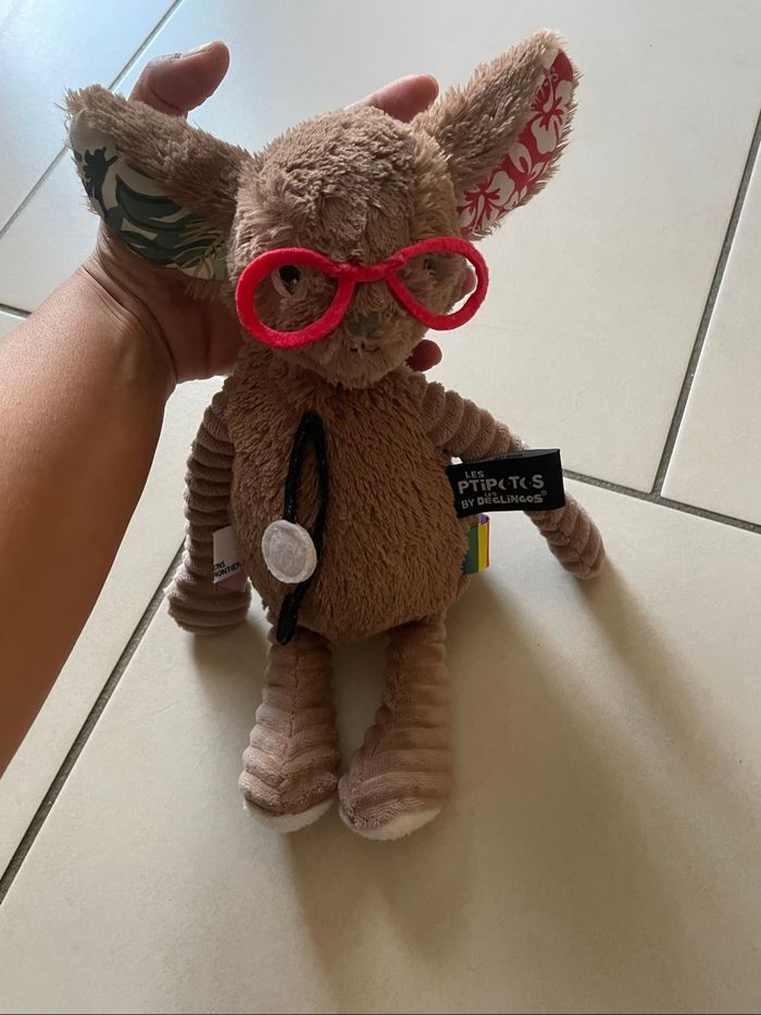 Peluche fennec médecins sans frontières les deglingos
