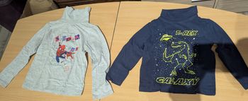 Lot de 2 tee shorts manches longues col roulé