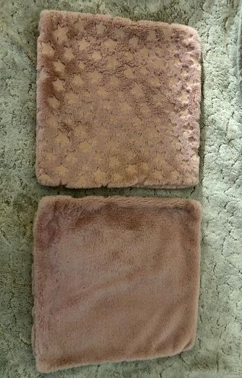 Housse coussin 40x40 rose