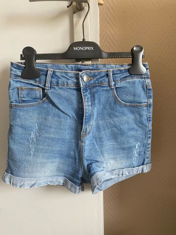 Short en jeans