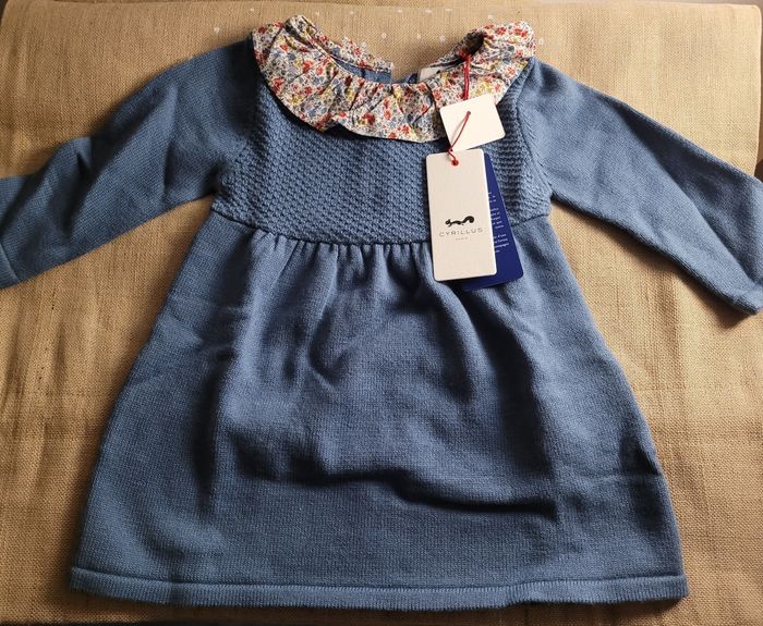 Robe en laine et col liberty