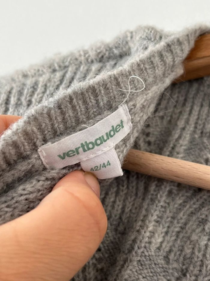 Gilet gris réversible maternité grossesse allaitement Vertbaudet 42-44 - photo numéro 3