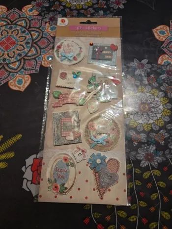 Planche de stickers 3d