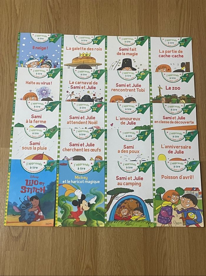 Lot 20 livres j’apprends à lire avec Sami et Julie milieu CP