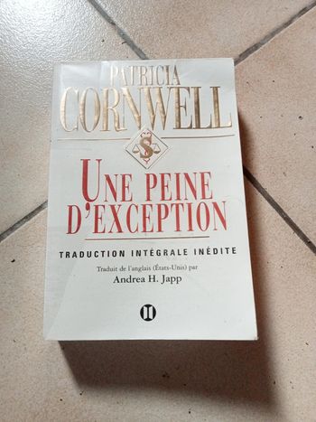 Livre thriller Patricia cornwell