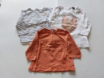 Lot tshirts 9 mois