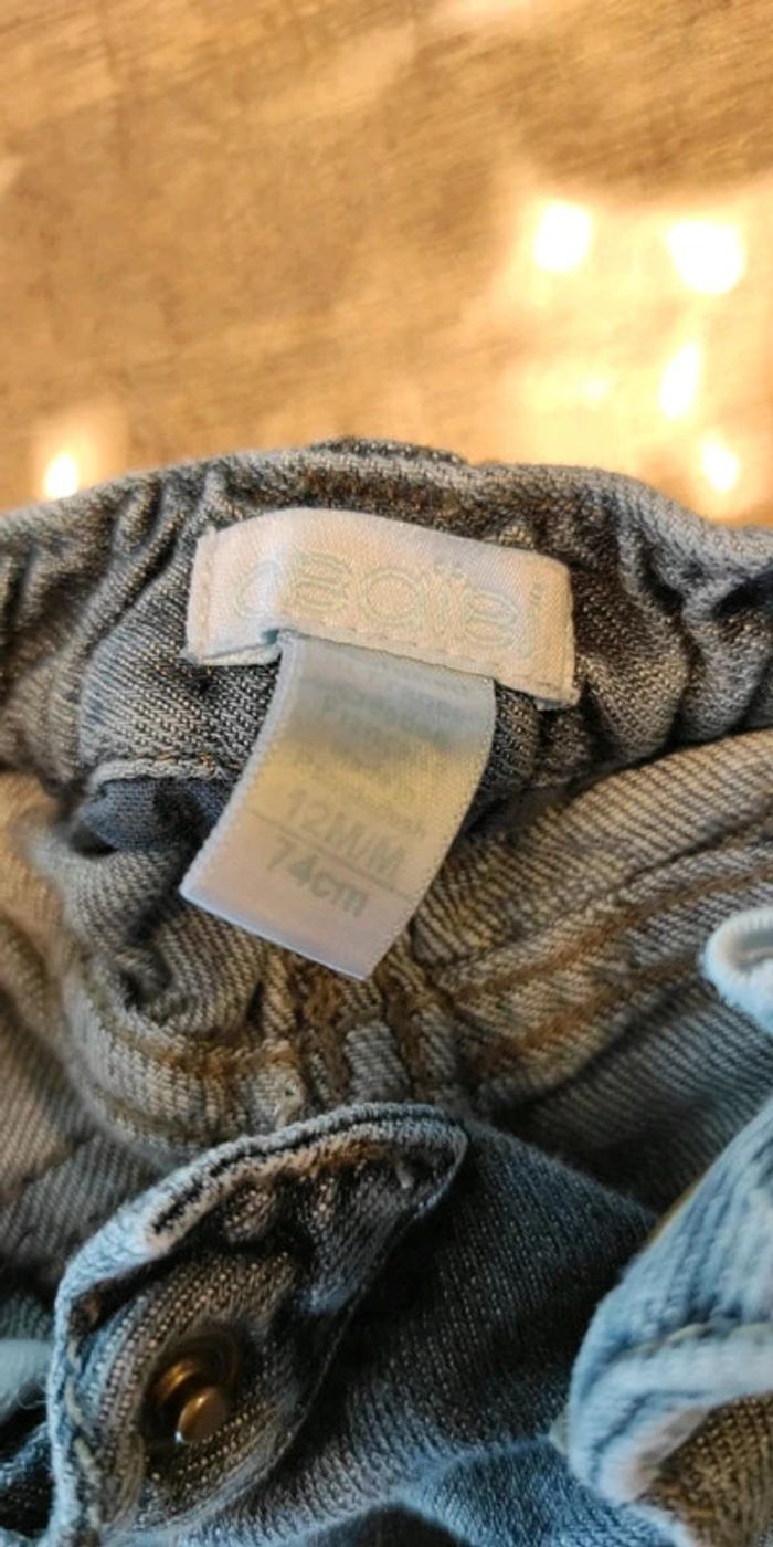 Lot de 2 pantalons + 2 hauts manches longues rayés bleus - photo numéro 12