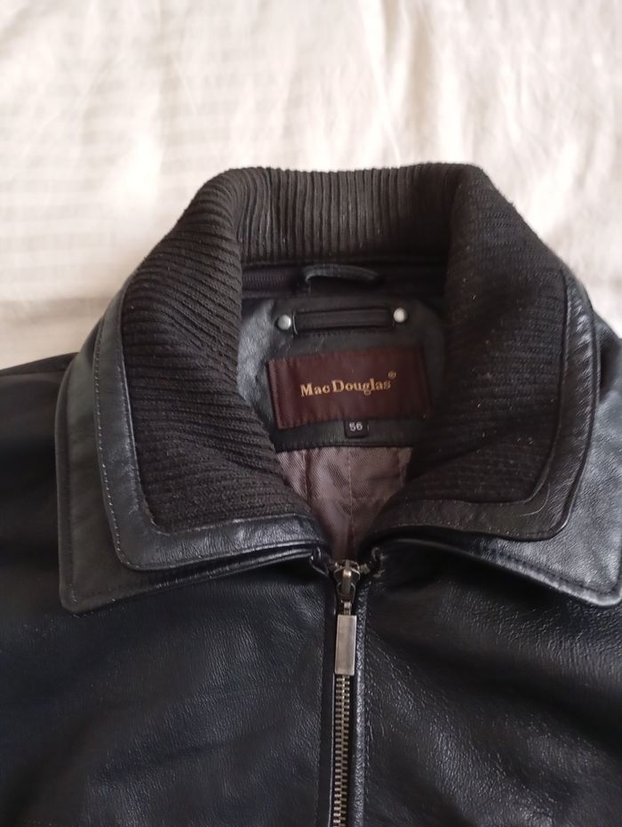 Veste en cuir mc douglas état irréprochable - photo numéro 3