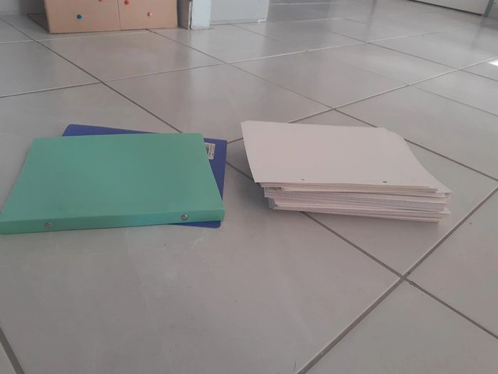 Lotbpetits classeurs et feuilles - photo numéro 10