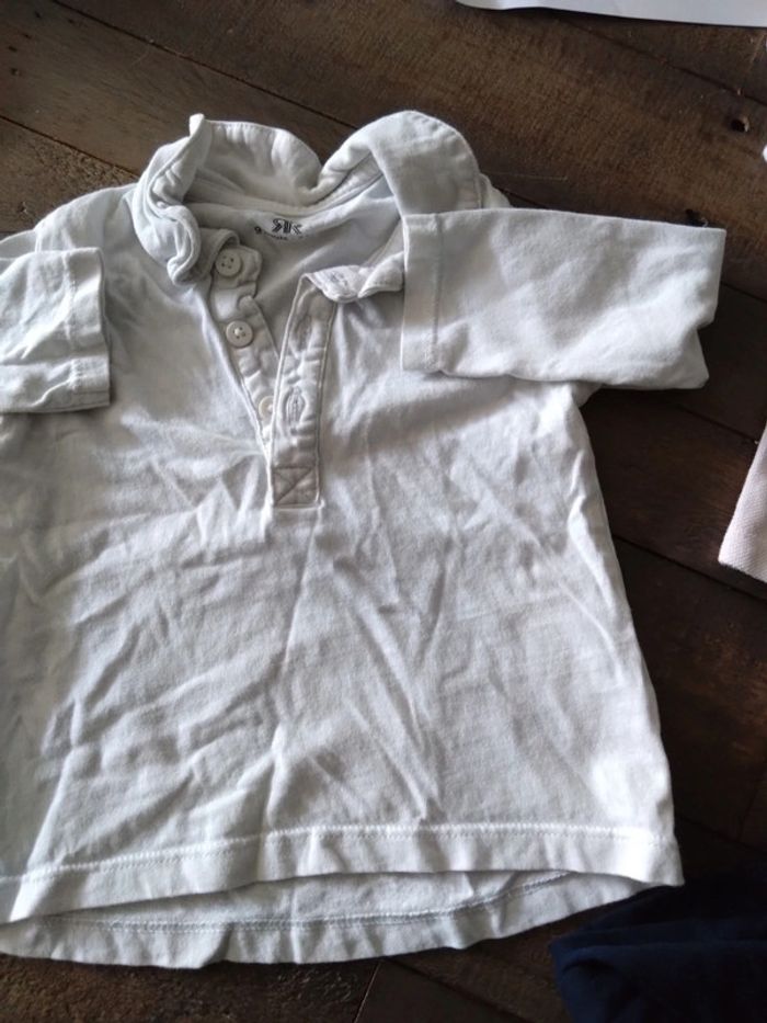 Lot de 3 polos bébé fille de 9 mois 74 cm - photo numéro 3