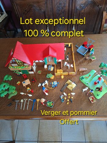 Playmobil ferme 6120 + tracteur + verger Offert