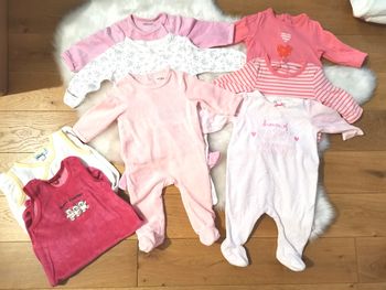 Lot de pyjamas dors-bien bébé fille en 3 mois