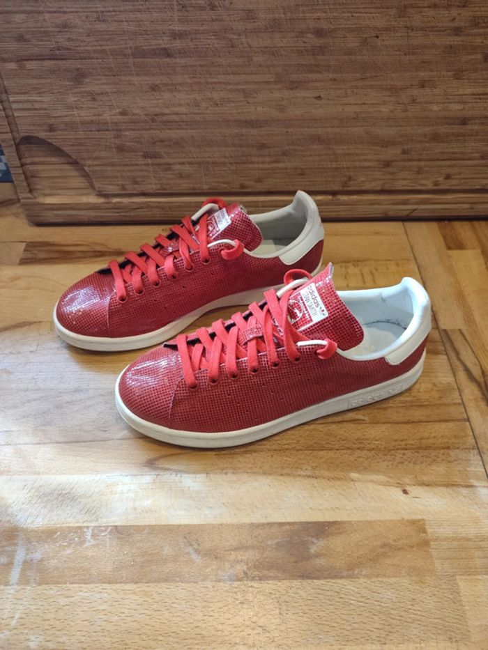 Adidas Stan Smith rouge brillant taille 41.5 - photo numéro 10