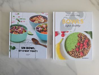 Lot de 2 livres de recette bowls 