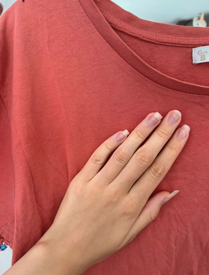 Crop top avec pochette, corail, Pull & Bear, S - photo numéro 2