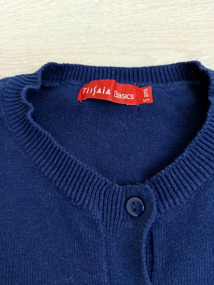 Gilet bleu Tissaia 5 ans - photo numéro 4