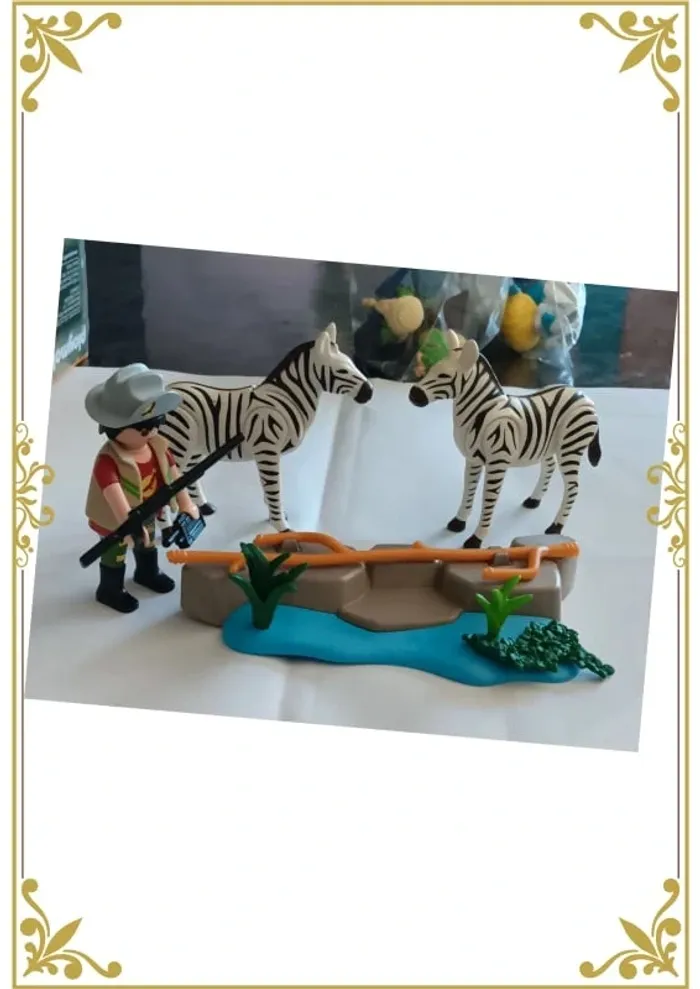Gardien avec Zèbres playmobil - photo numéro 2