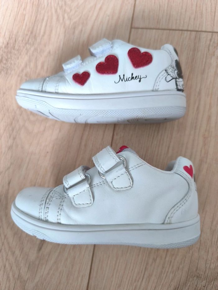 Basket fille Mickey et Minnie et coeurs brillants Geox - Taille 22 - photo numéro 2