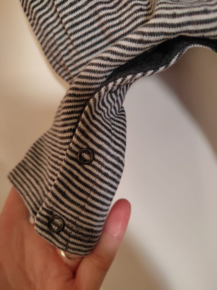 Combinaison gris chiné rayé - photo numéro 3
