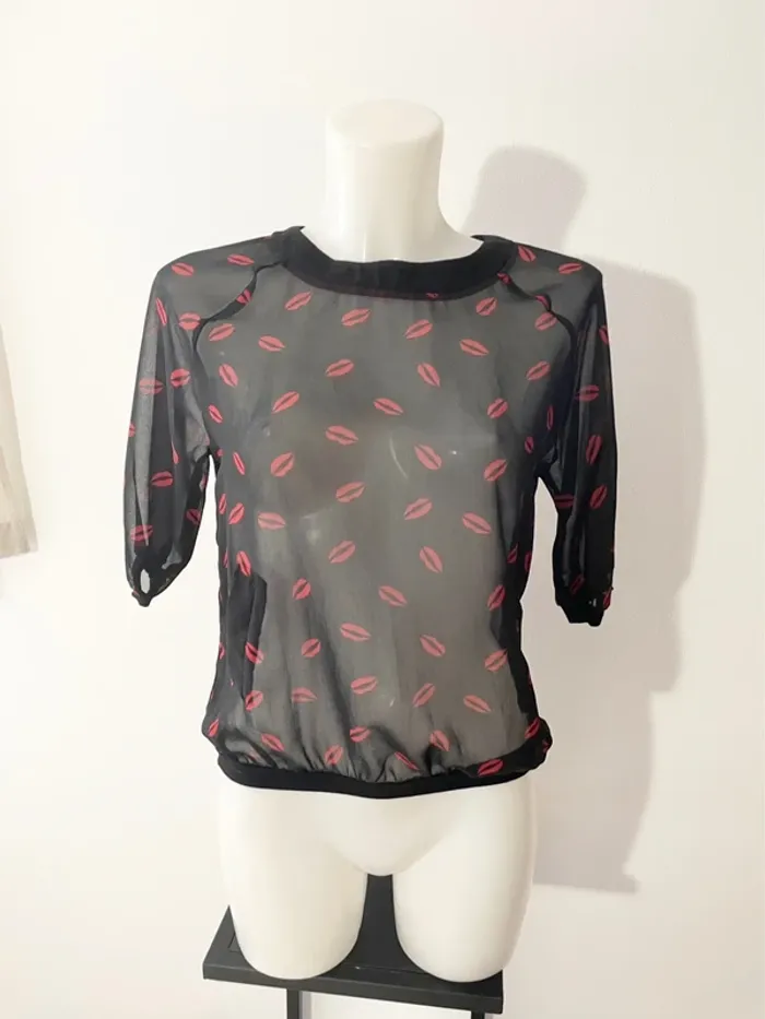 Blouse transparente Naf Naf - photo numéro 2