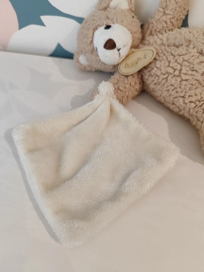 Doudou/ peluche mouchoir ourson/ nounours/ ours baby nat - photo numéro 2