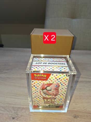 Lot de 2 acryliques pour bundle Pokémon aimantée epaisse de qualité premium anti uv