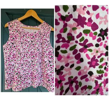 Débardeur motif floral L /XL