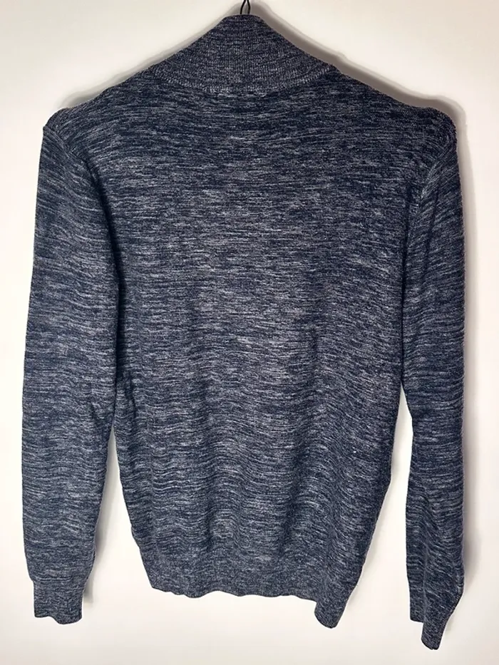Pull col roulé bleu marine - photo numéro 3