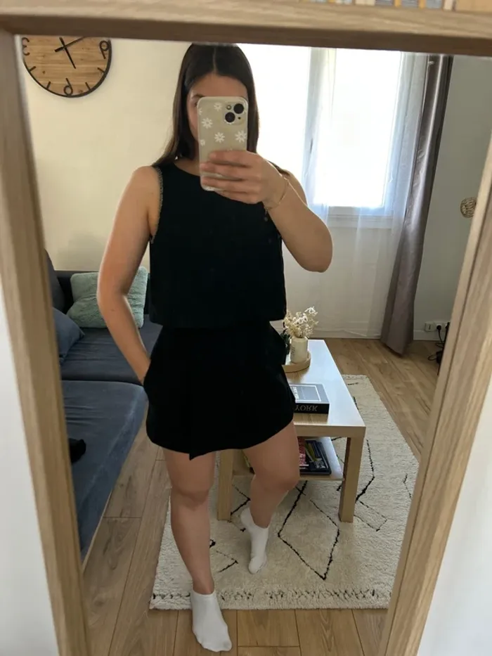 Combi short dos nus