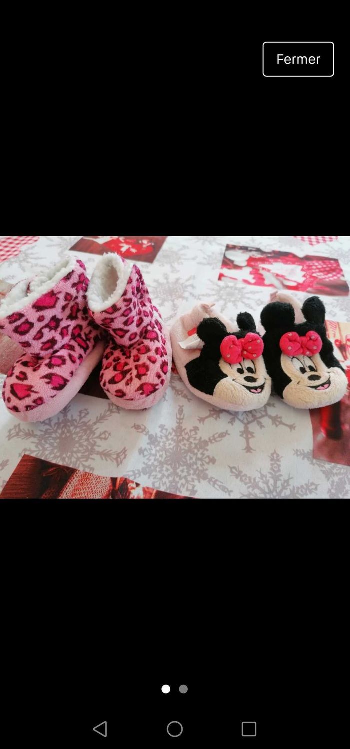 Lot 3 chaussons 0/12 mois