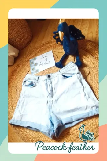 Short jean clair 42 kiabi