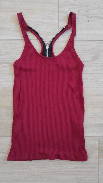 Top à bretelles zippées