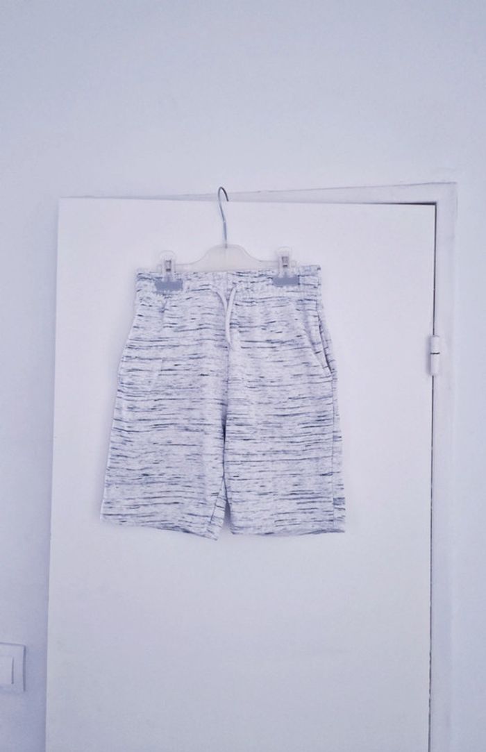 Short blanc chiné